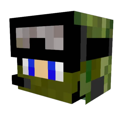 mydongislong Minecraft avatar head, 3D render