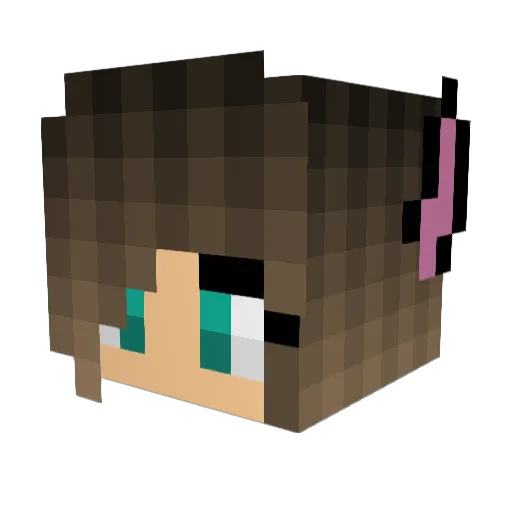 myerlove Minecraft avatar head, 3D render