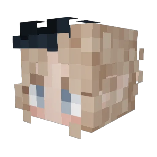 myes_ Minecraft avatar head, 3D render