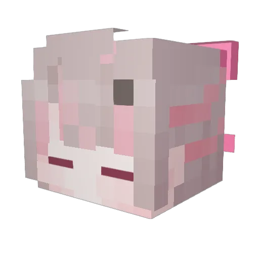 mygomiee Minecraft avatar head, 3D render