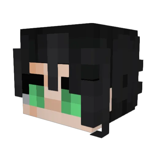 myh4k3k Minecraft avatar head, 3D render