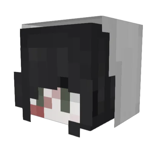 myhearturhands Minecraft avatar head, 3D render