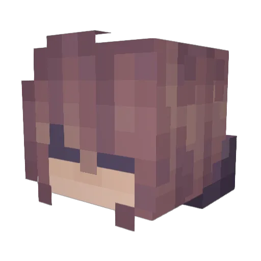 myhf Minecraft avatar head, 3D render