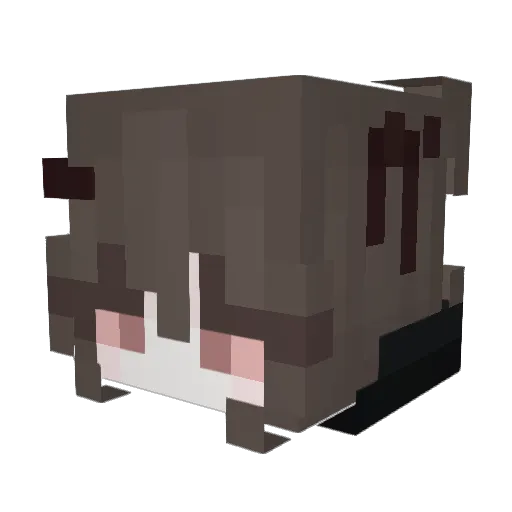 myhisi Minecraft avatar head, 3D render