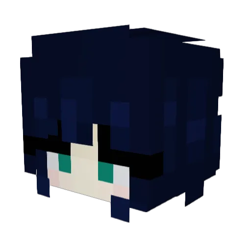 myiixz Minecraft avatar head, 3D render
