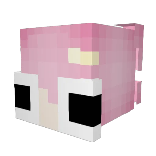 myiqt Minecraft avatar head, 3D render