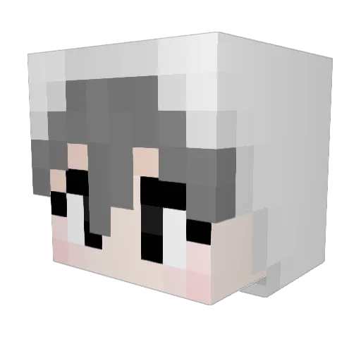 mykirby Minecraft avatar head, 3D render