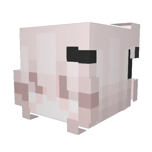mykokoro Minecraft avatar head, 3D render