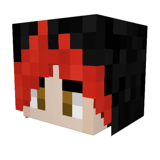 mylessslive Minecraft avatar head, 3D render