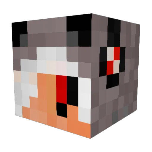 mylifemyproblem Minecraft avatar head, 3D render