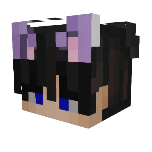 mylilbunni Minecraft avatar head, 3D render