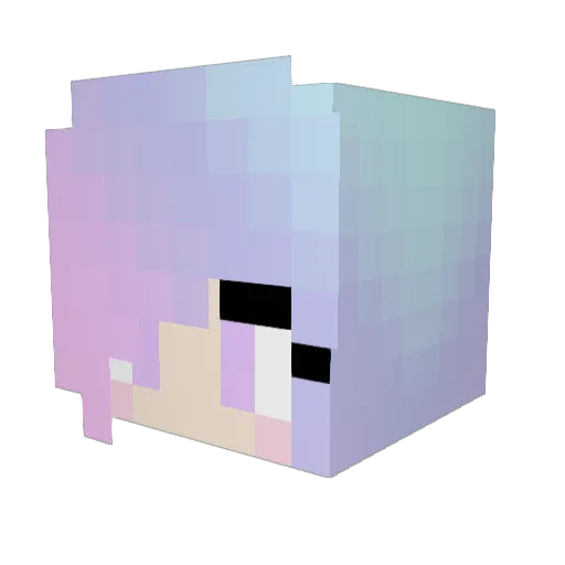myliniscutie Minecraft avatar head, 3D render