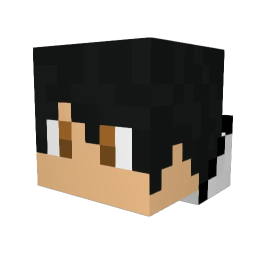 mylizard Minecraft avatar head, 3D render