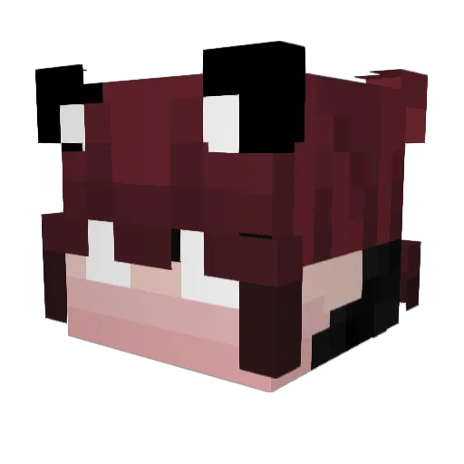 mylkoo Minecraft avatar head, 3D render