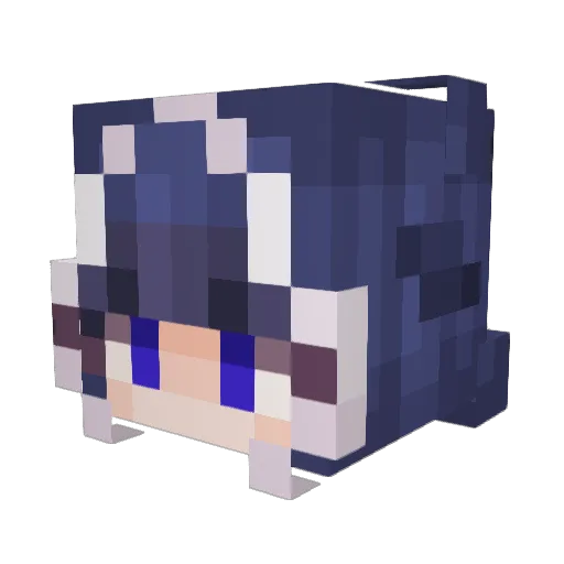 mylo100 Minecraft avatar head, 3D render