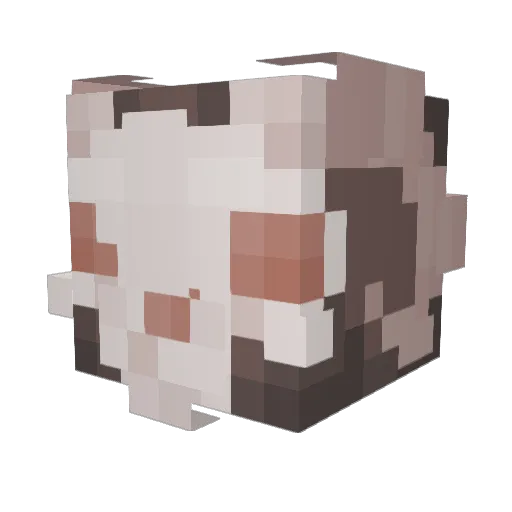 mylomervin Minecraft avatar head, 3D render