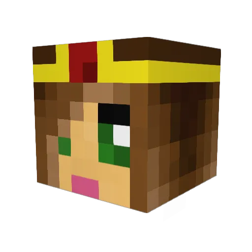 mylu1 Minecraft avatar head, 3D render