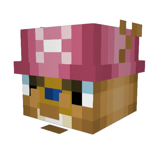 myluhx Minecraft avatar head, 3D render