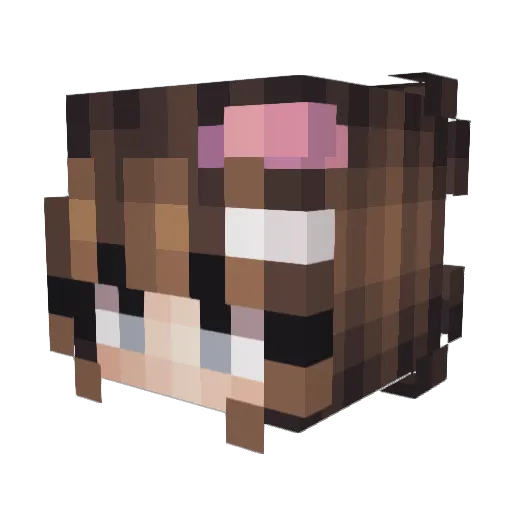 mymelonsbounce Minecraft avatar head, 3D render