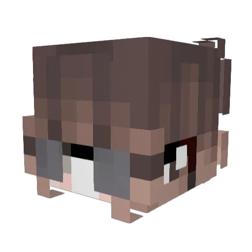 mymyonline Minecraft avatar head, 3D render