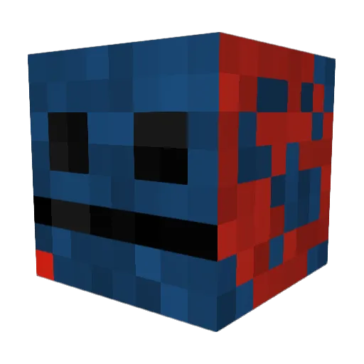 mynaan Minecraft avatar head, 3D render