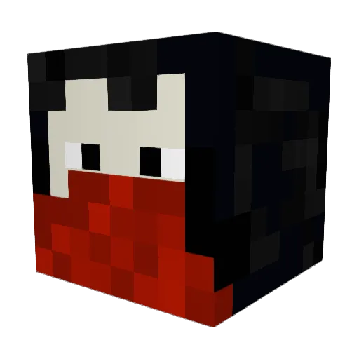 myname86 Minecraft avatar head, 3D render