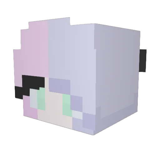 mynameChocolate Minecraft avatar head, 3D render