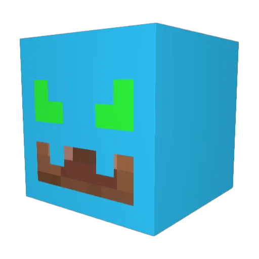 mynameisPEEHS Minecraft avatar head, 3D render