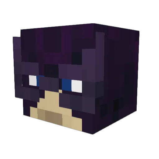 mynameisaaron Minecraft avatar head, 3D render