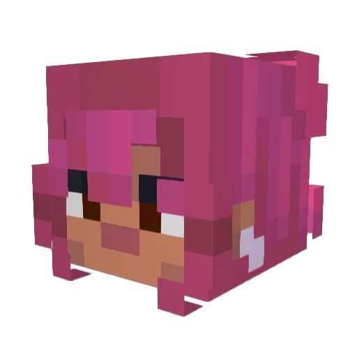 mynameisalta Minecraft avatar head, 3D render