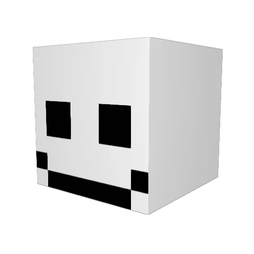 mynameiscqz Minecraft avatar head, 3D render