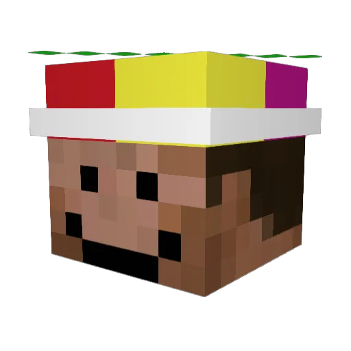 mynamejeff71254 Minecraft avatar head, 3D render