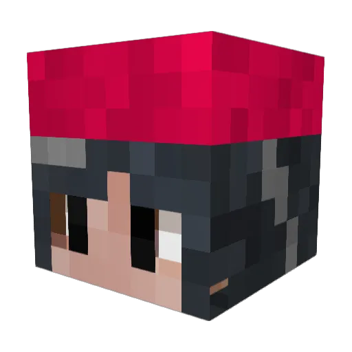 myndos Minecraft avatar head, 3D render