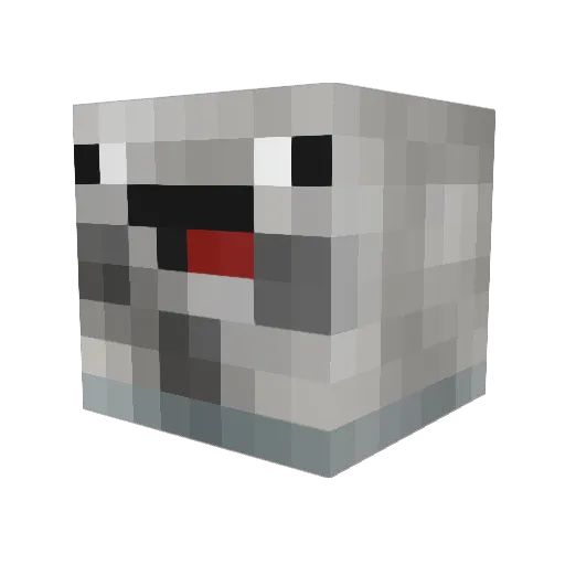 myninjapig Minecraft avatar head, 3D render