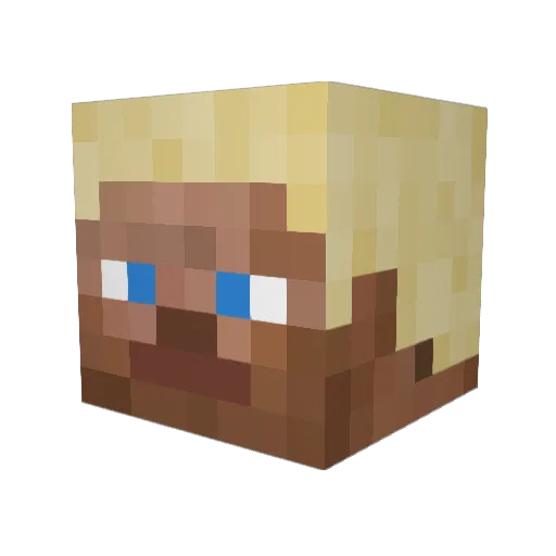 mynstr Minecraft avatar head, 3D render