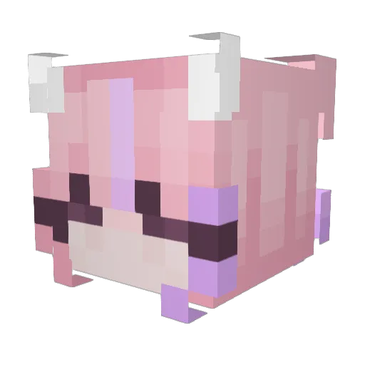myntty Minecraft avatar head, 3D render