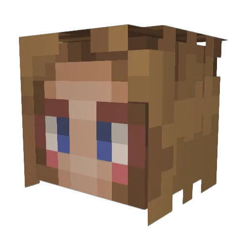 myoony Minecraft avatar head, 3D render