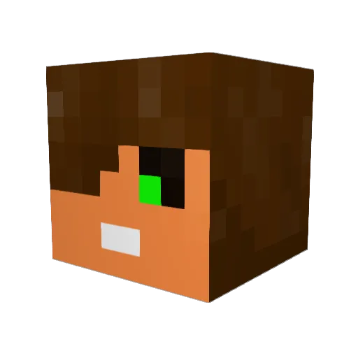 myoshi6 Minecraft avatar head, 3D render