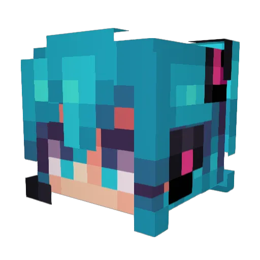 myosotis143 Minecraft avatar head, 3D render