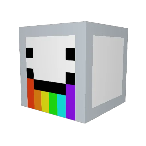 myr0n_ Minecraft avatar head, 3D render