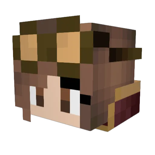 myrkyra Minecraft avatar head, 3D render