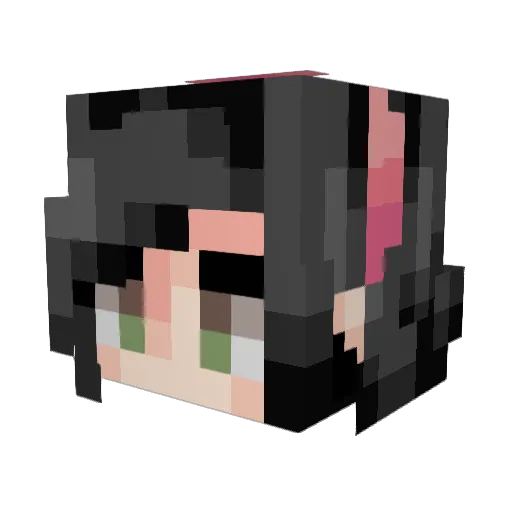 myrlu Minecraft avatar head, 3D render