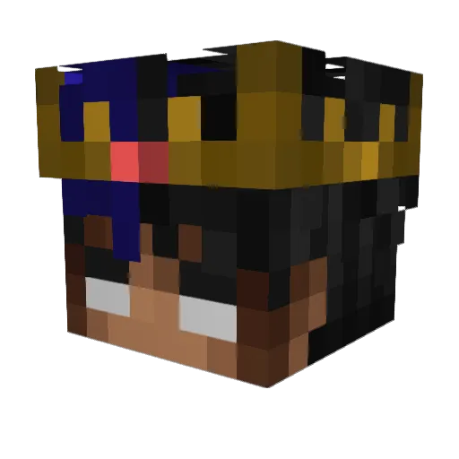 myrosama Minecraft avatar head, 3D render
