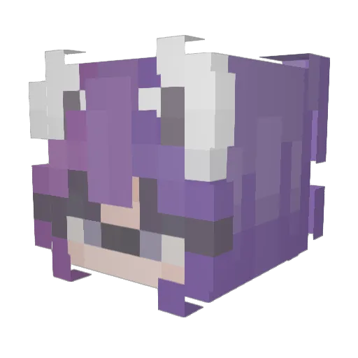 myrrtley Minecraft avatar head, 3D render
