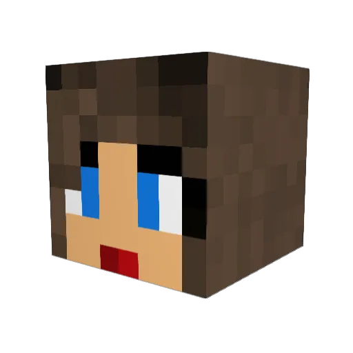 myrthe01 Minecraft avatar head, 3D render