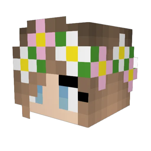 myrthel8 Minecraft avatar head, 3D render