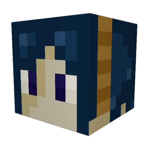 mysiostry Minecraft avatar head, 3D render
