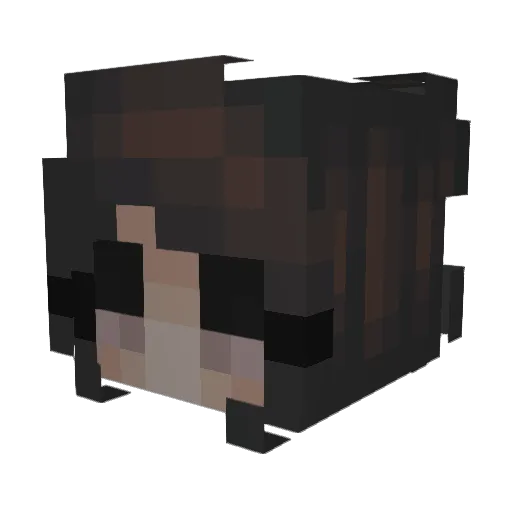 mysn Minecraft avatar head, 3D render