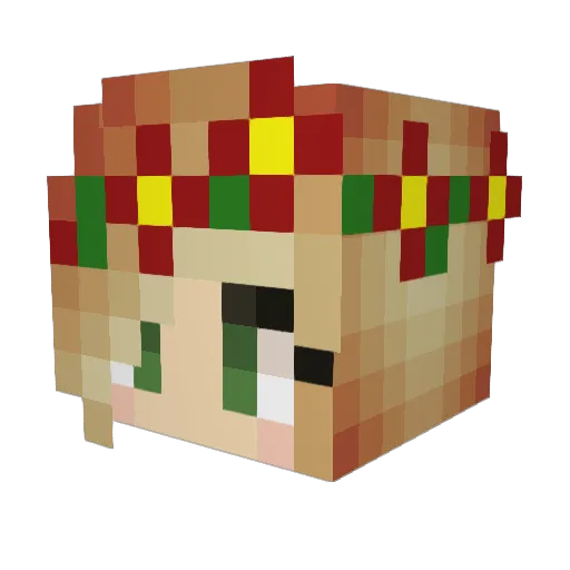 mysonsponge Minecraft avatar head, 3D render