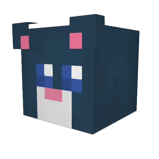 myspacedeathcore Minecraft avatar head, 3D render